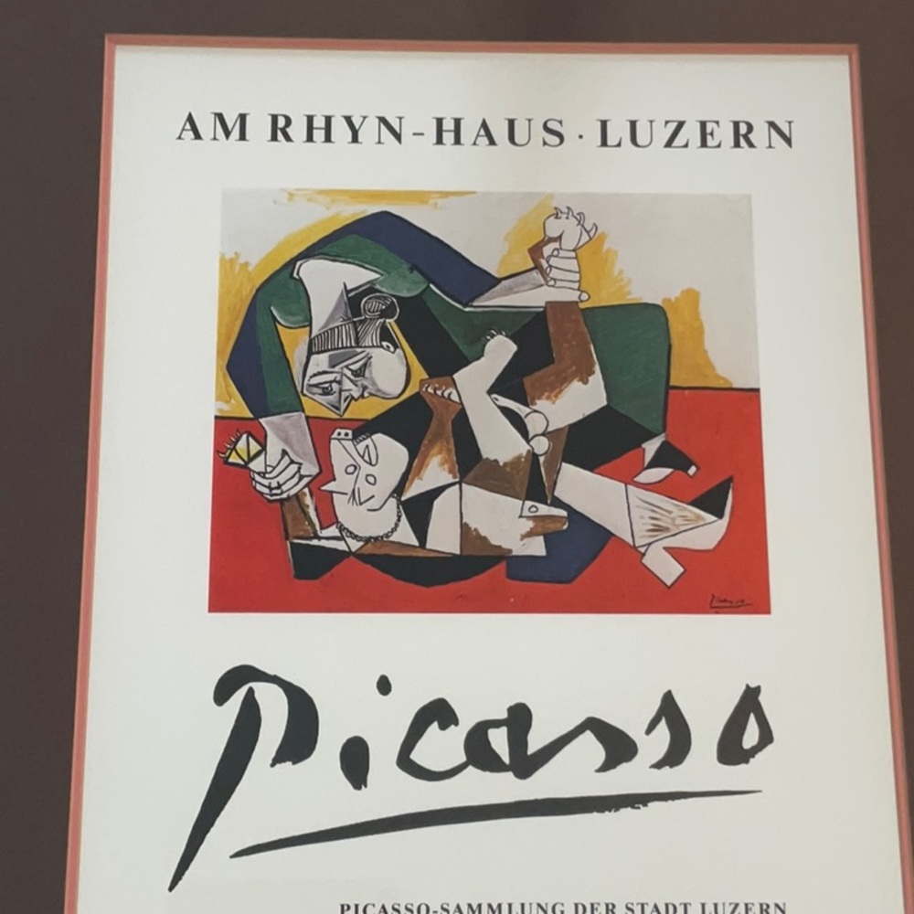 Pablo Picasso Picture Exhibition AM RHYN HAUS LUZERN Art Vintage Museum Framed - Picture 4 of 16